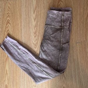 Lululemon fast and free size 6 Ice wash brown earth